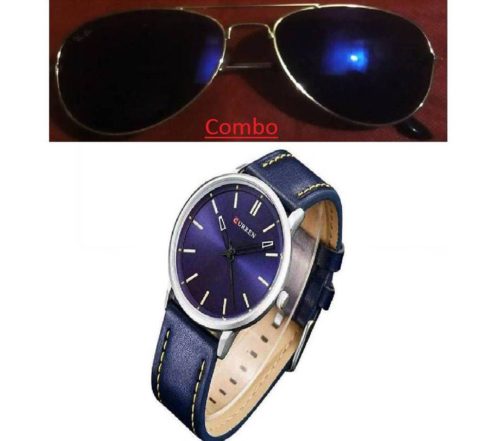 Ray Ban sunglasses for men copy and Rolex wrist watch for men copy combo 