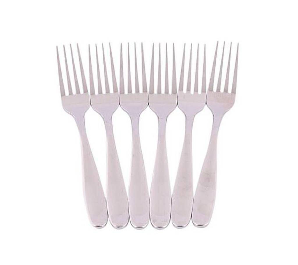 6 Pieces fork Set - Silver