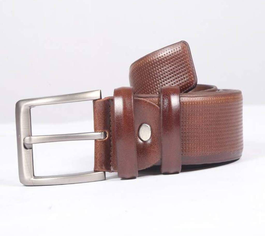 Chocolate Leather Belt For Men