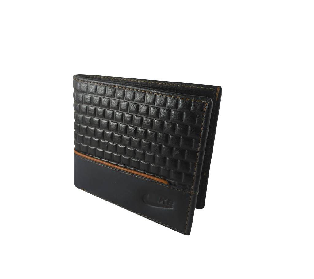 Black & Navy Blue Leather Wallet