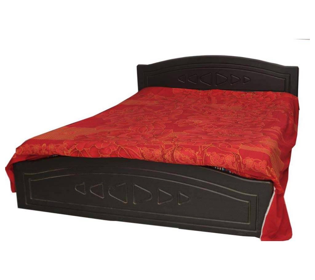 Malaysian Process Wood Semi-Box Queen Size Double Bed: BD 03