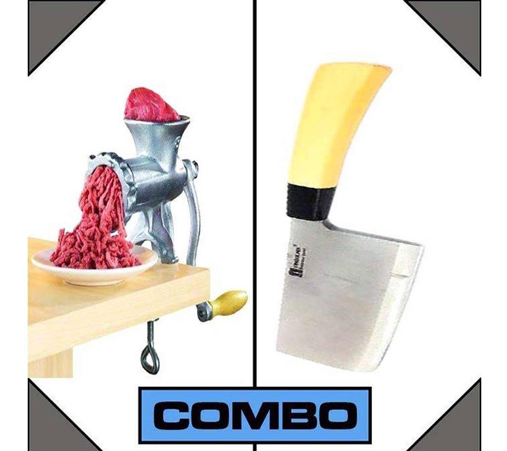 Meet Mincer + Meat Cutting Knife Combo Offer