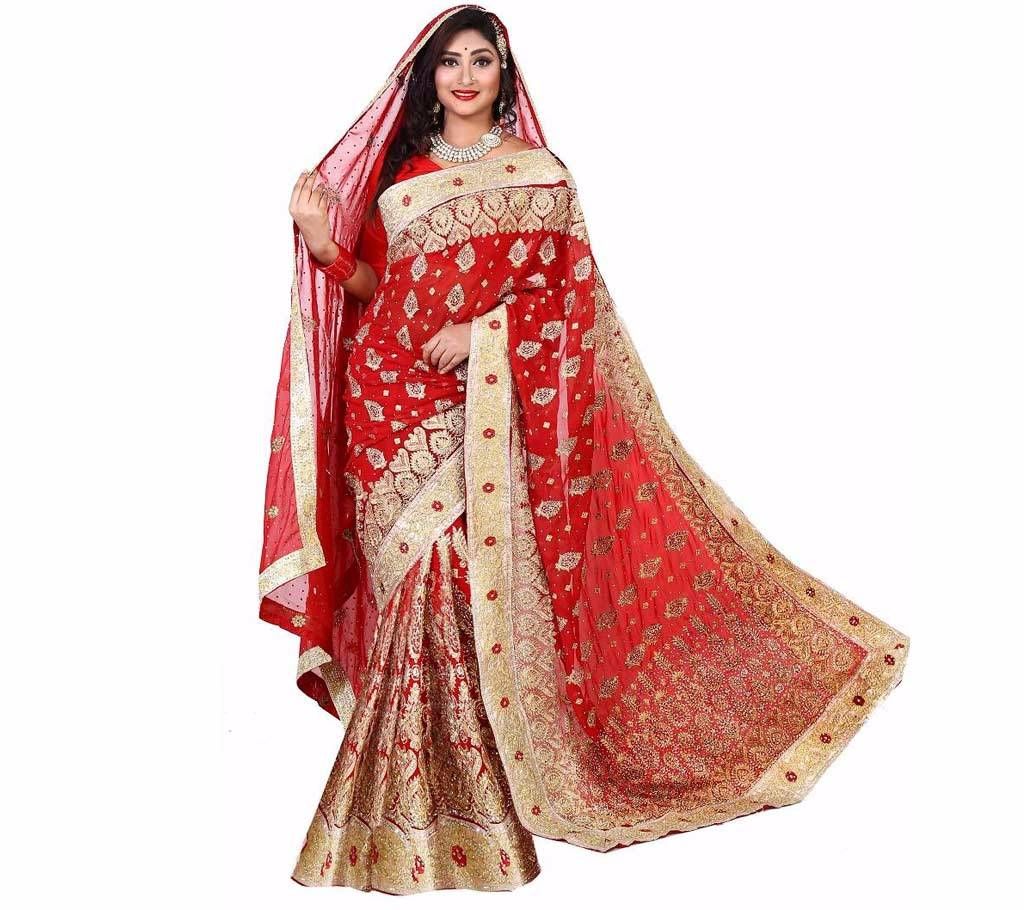 Stone Design Party Georgette Saree