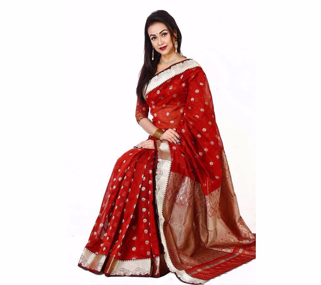 Jori Sutar Chosa Half Silk Sharee