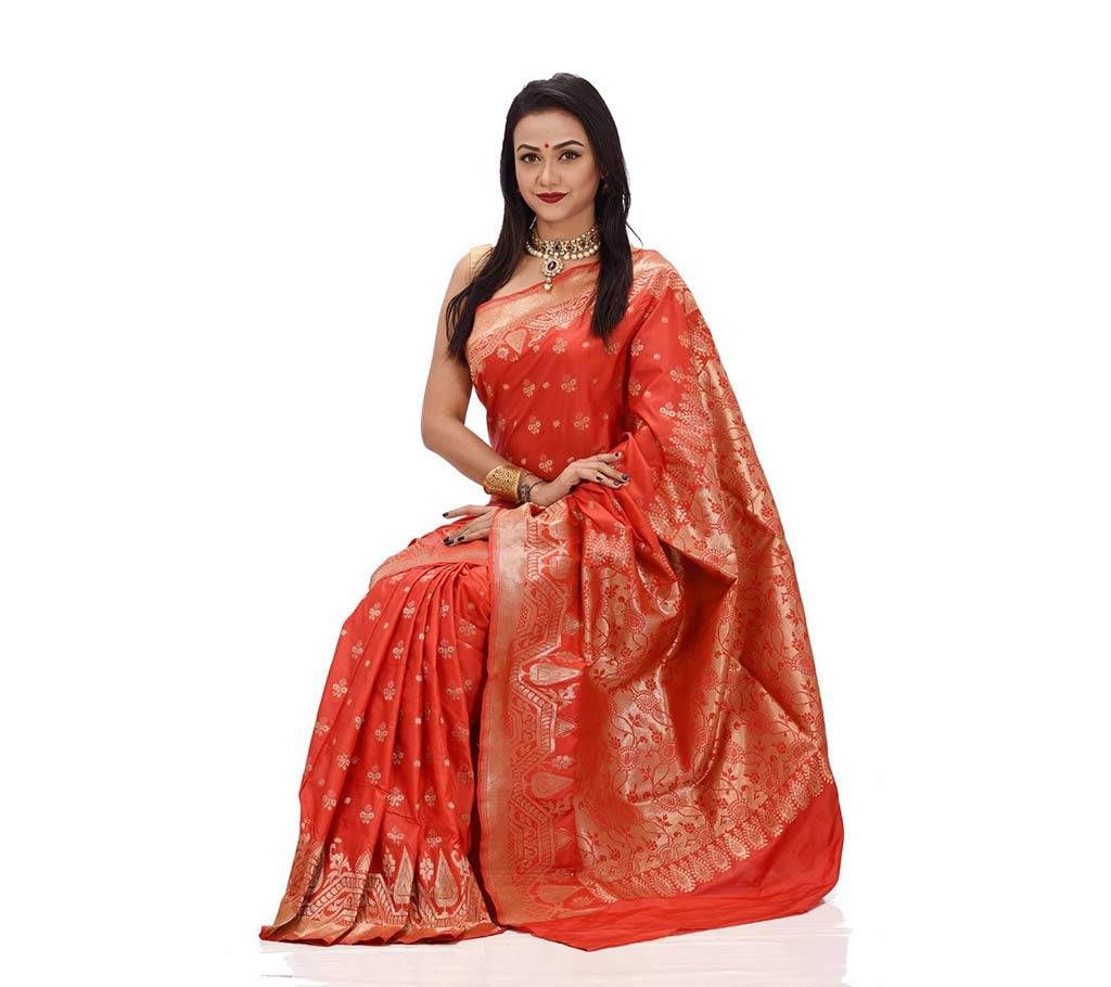 Katan Saree With Blouse Piece