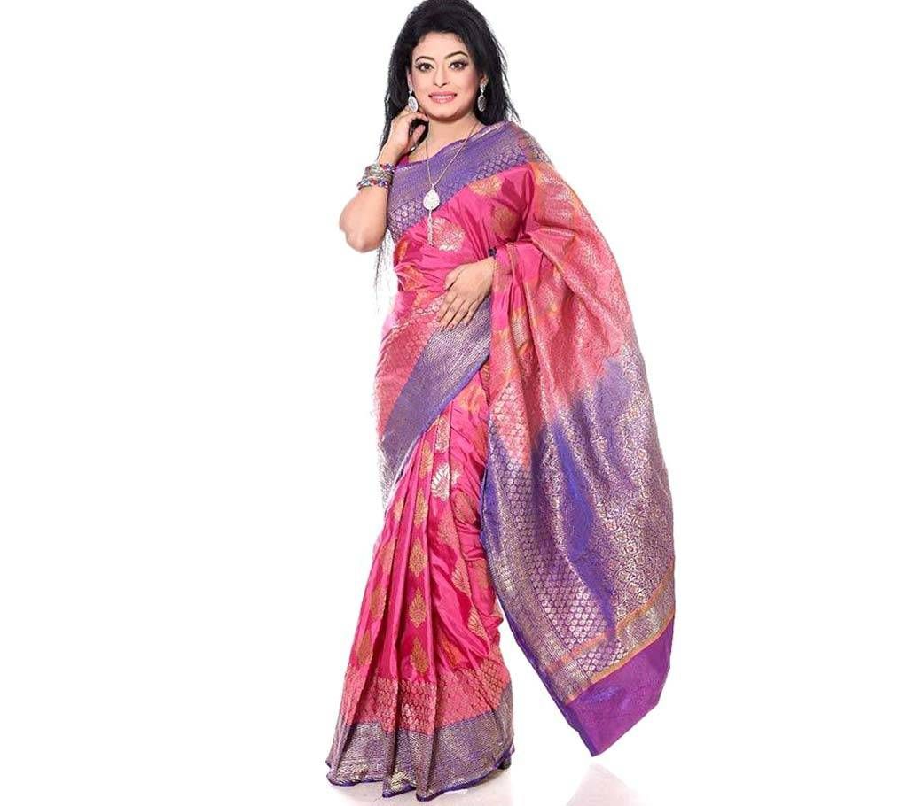 Chundri Katan Saree With Blouse Piece