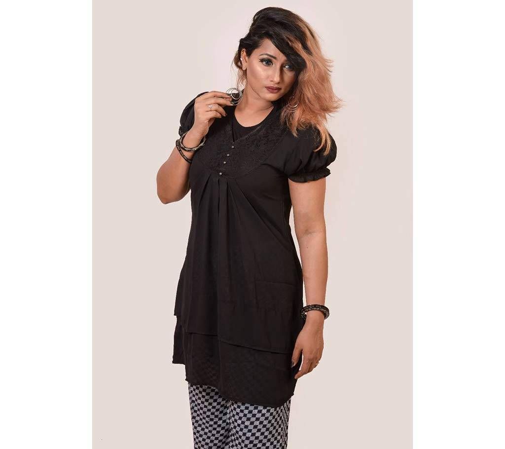 Ready made Black Georgette Kurti