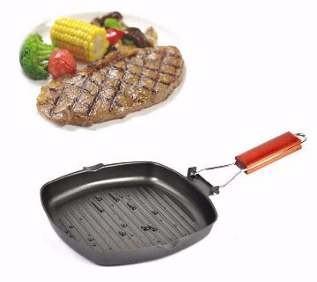 Non stick ceramic titanium grill pan