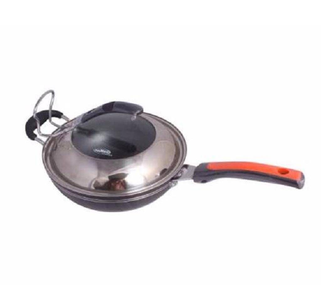 HAMKO COOKWARE TH WOK প্যান উইথ CG Lid