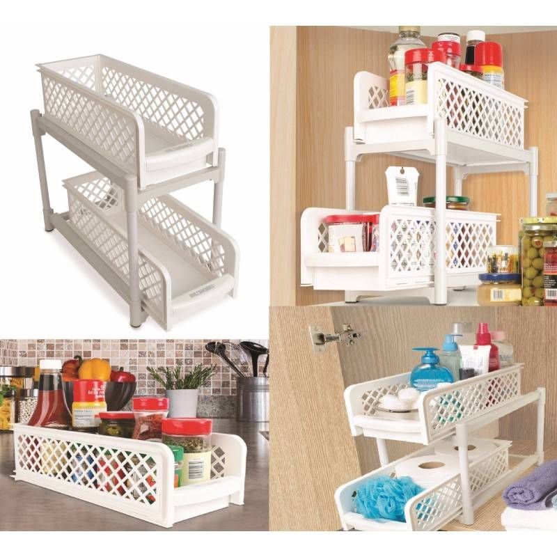 2 TIER BASKET DRAWERS (PORTABLE)