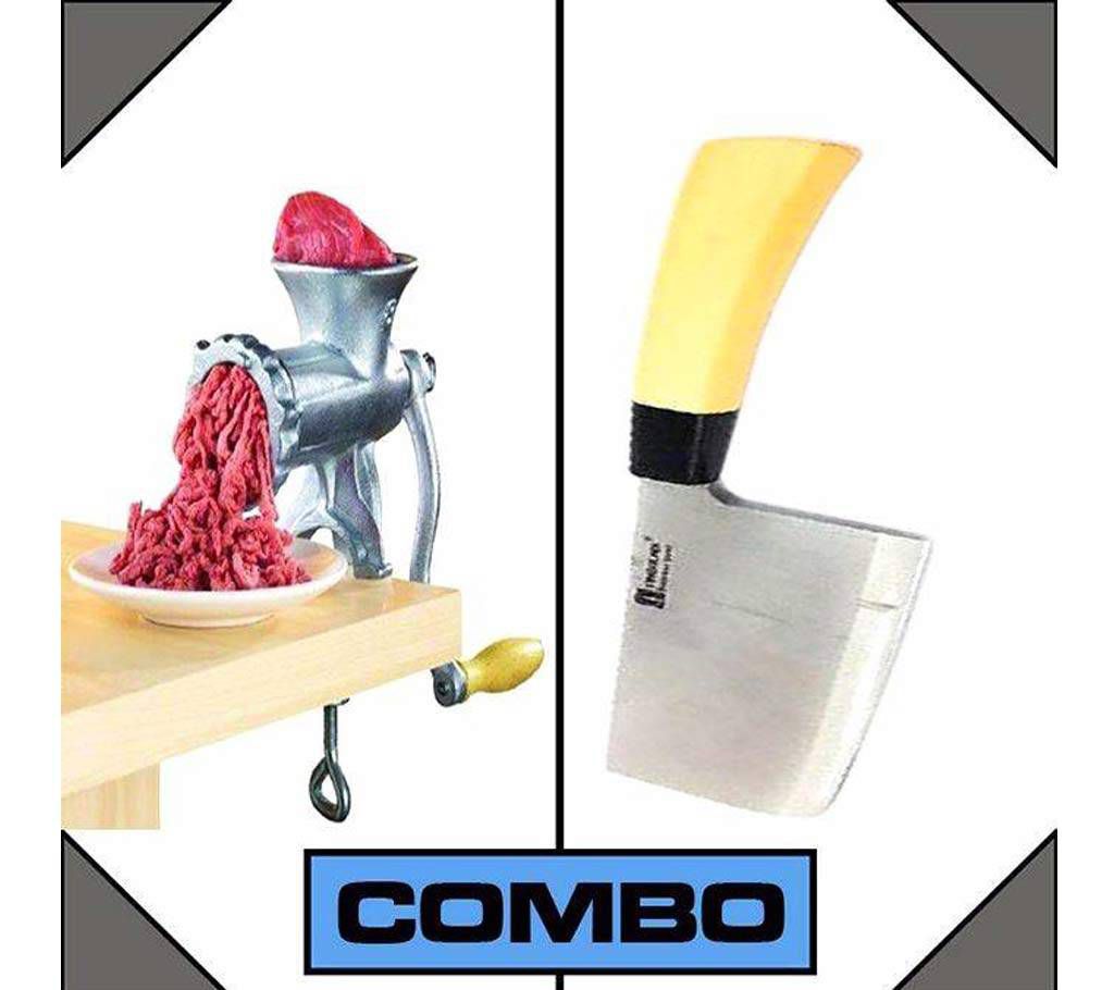 Meet Mincer + Meat Cutting Knife Combo Offer