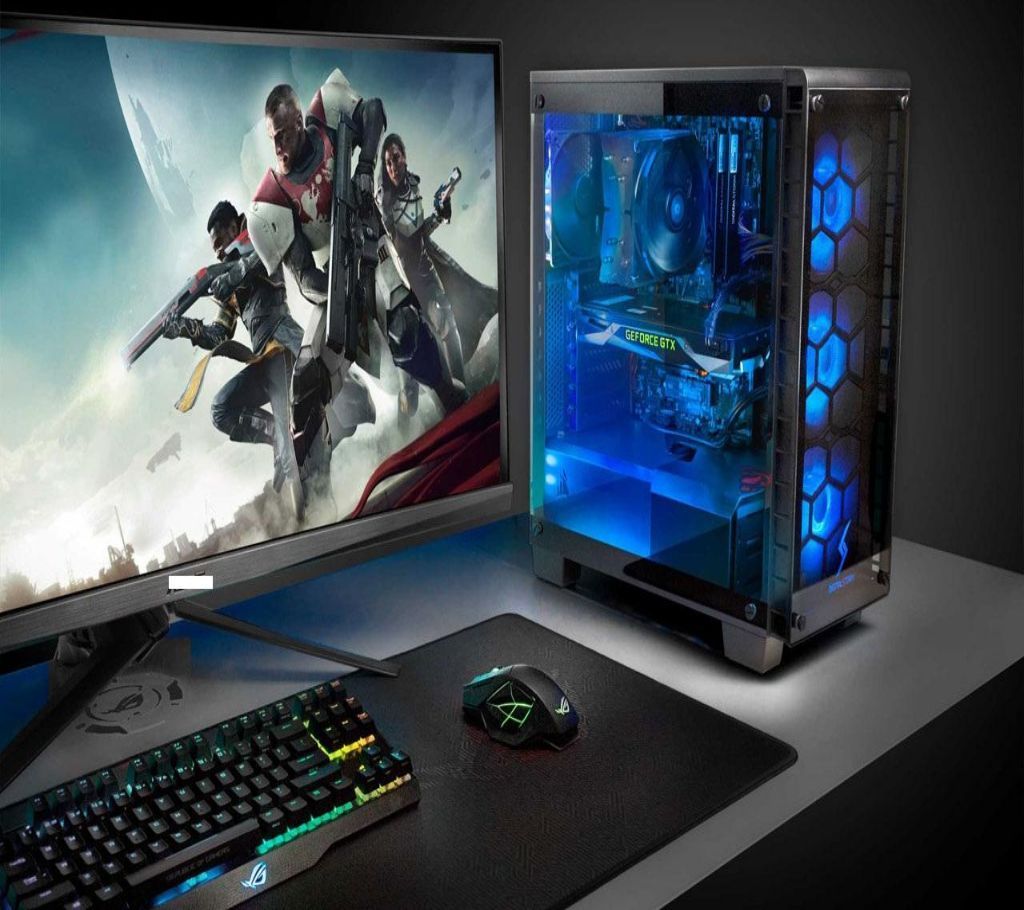 Desktop PC Intel Dual Core Gaming PC with 24 inch LED TV 4GB RAM 500GB HDD