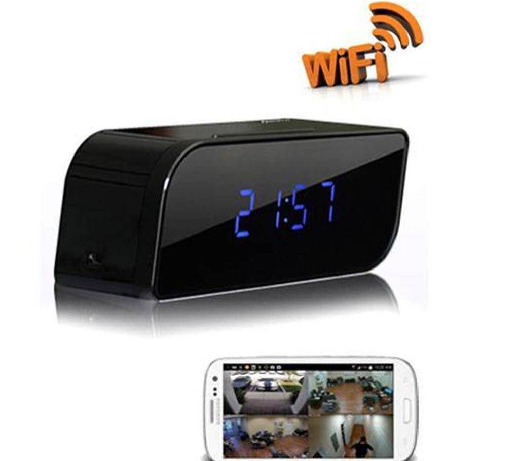 Table Clock Wifi Spy Camera