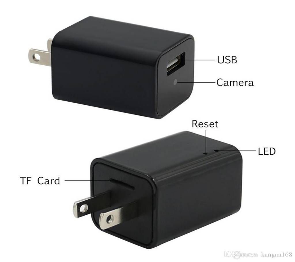 Wall AC Adapter Spy Camera Full HD