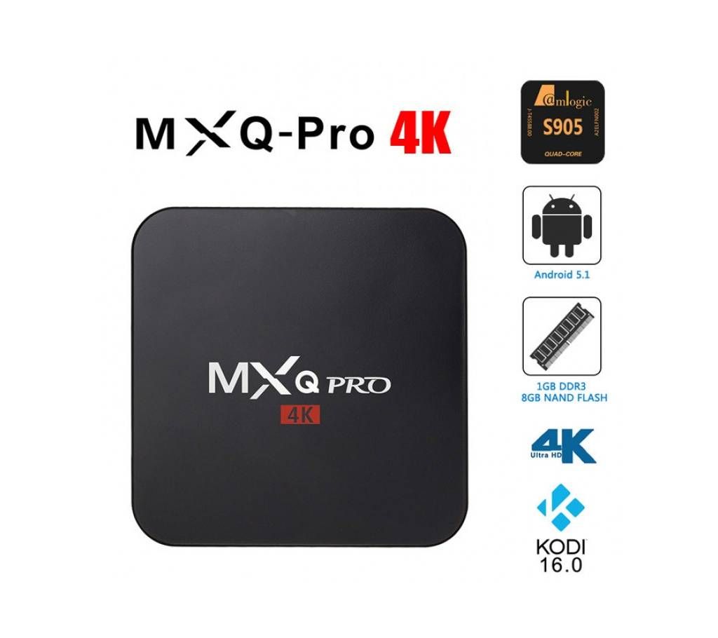 MXQ Pro 4K Android TV BOX 1GB RAM Wifi Play Store