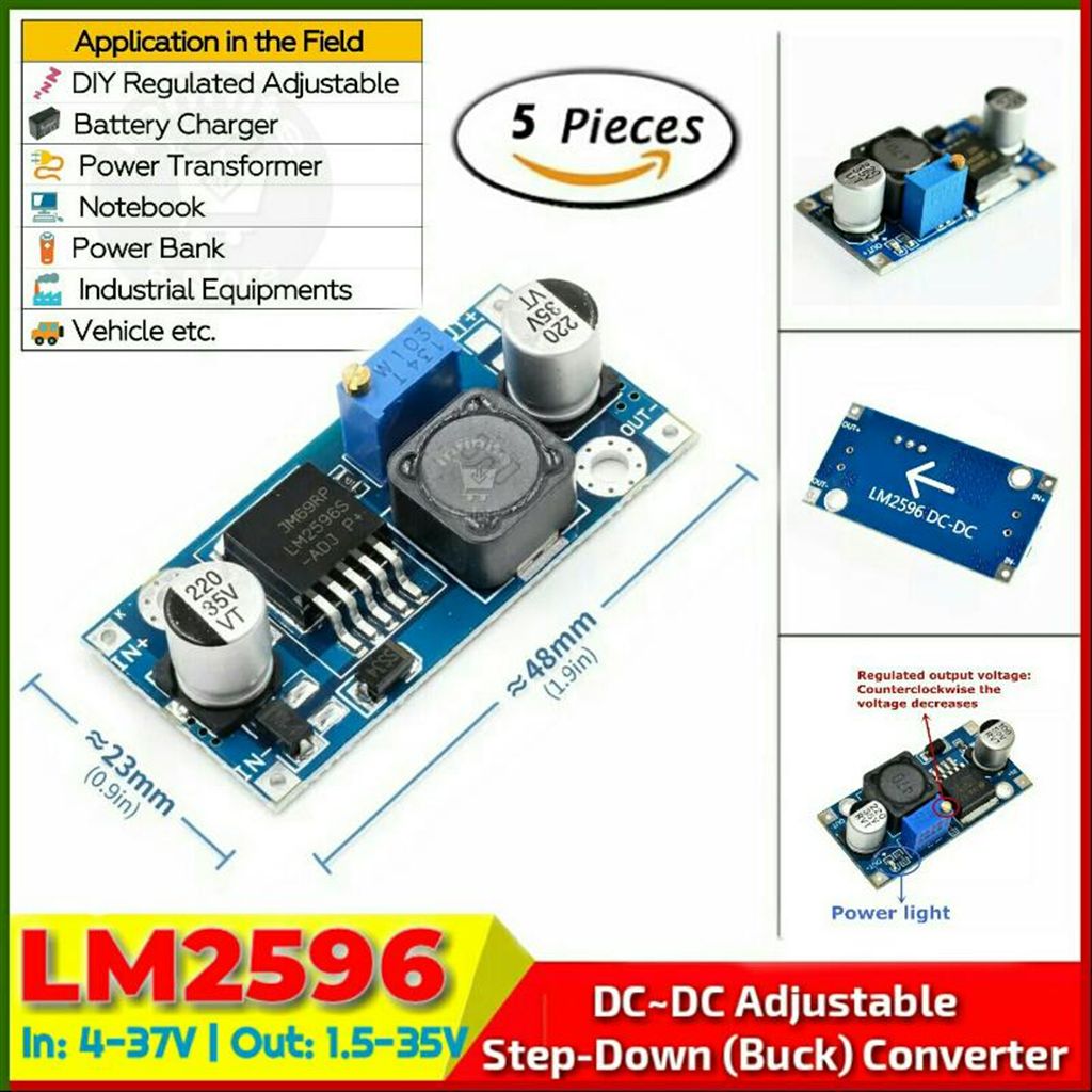 DC Step Down Converter LM2596 5pcs