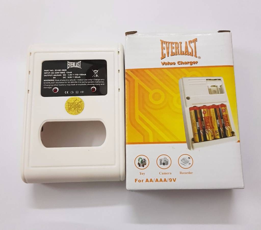 EverLast AA,AAA, 9Volt Battery Charger