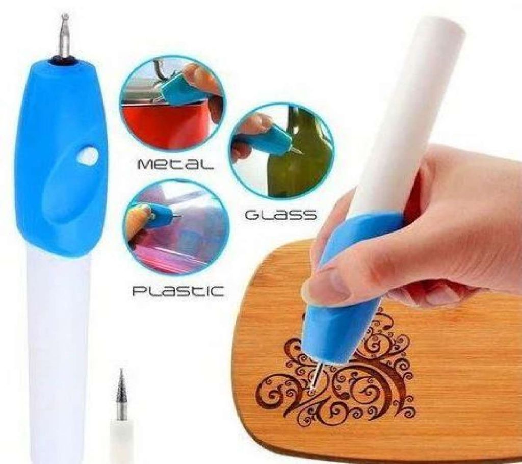 Engrave-Lt Pen Mini Engraving Pen Electric Carving Pen Machine Graver Tool Engraver it-PY-White