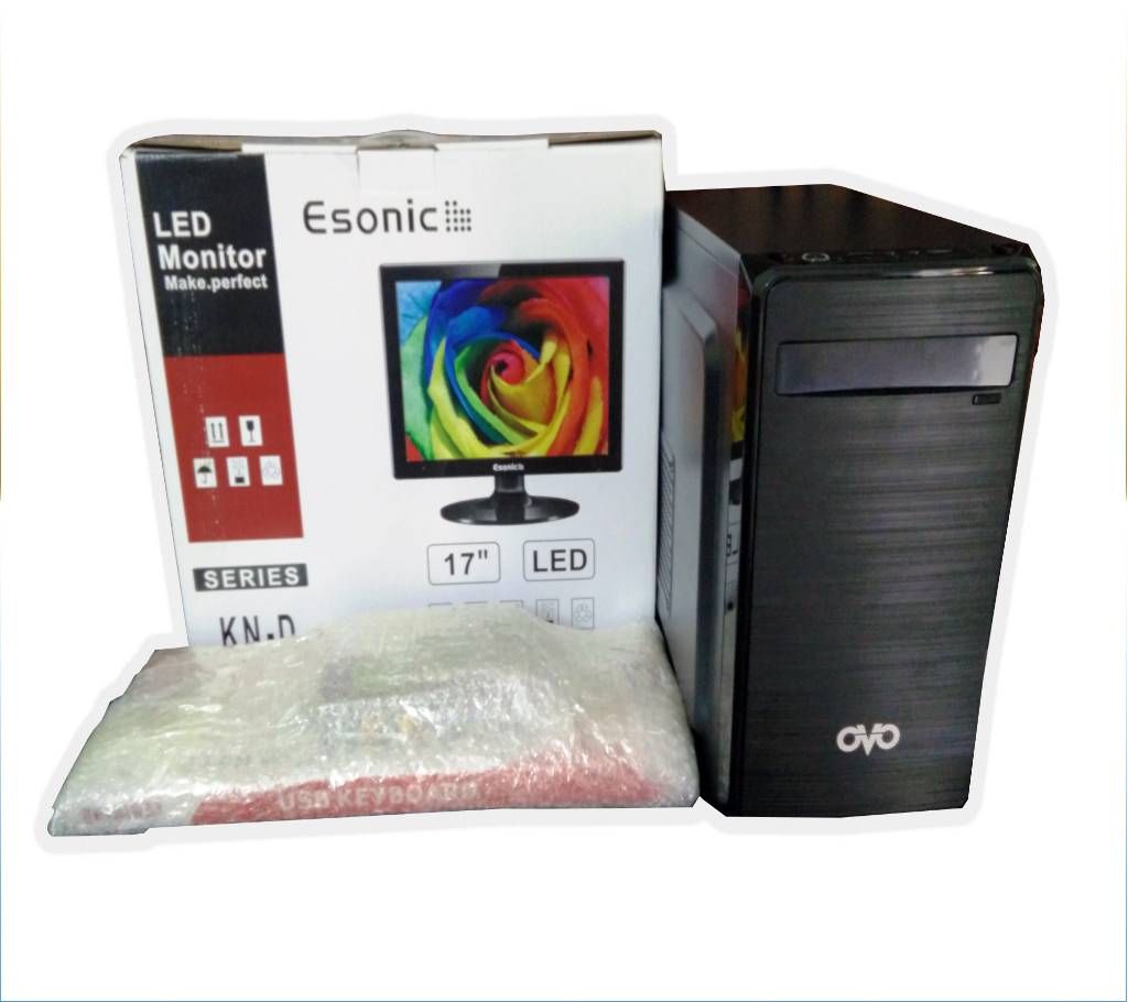 Core 2 Duo+4GB+250GB+17" LED Desktop PC