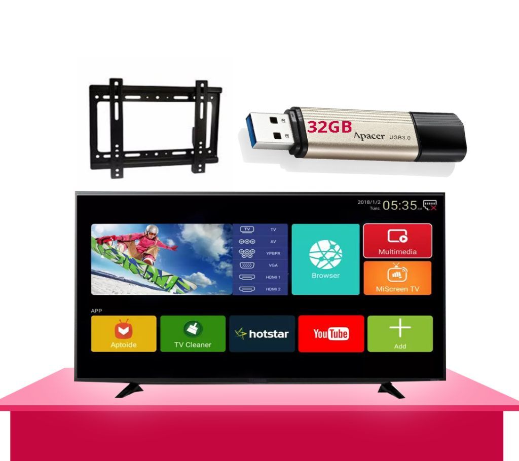 32" VIEWCON Double Glass Snart Android LED TV