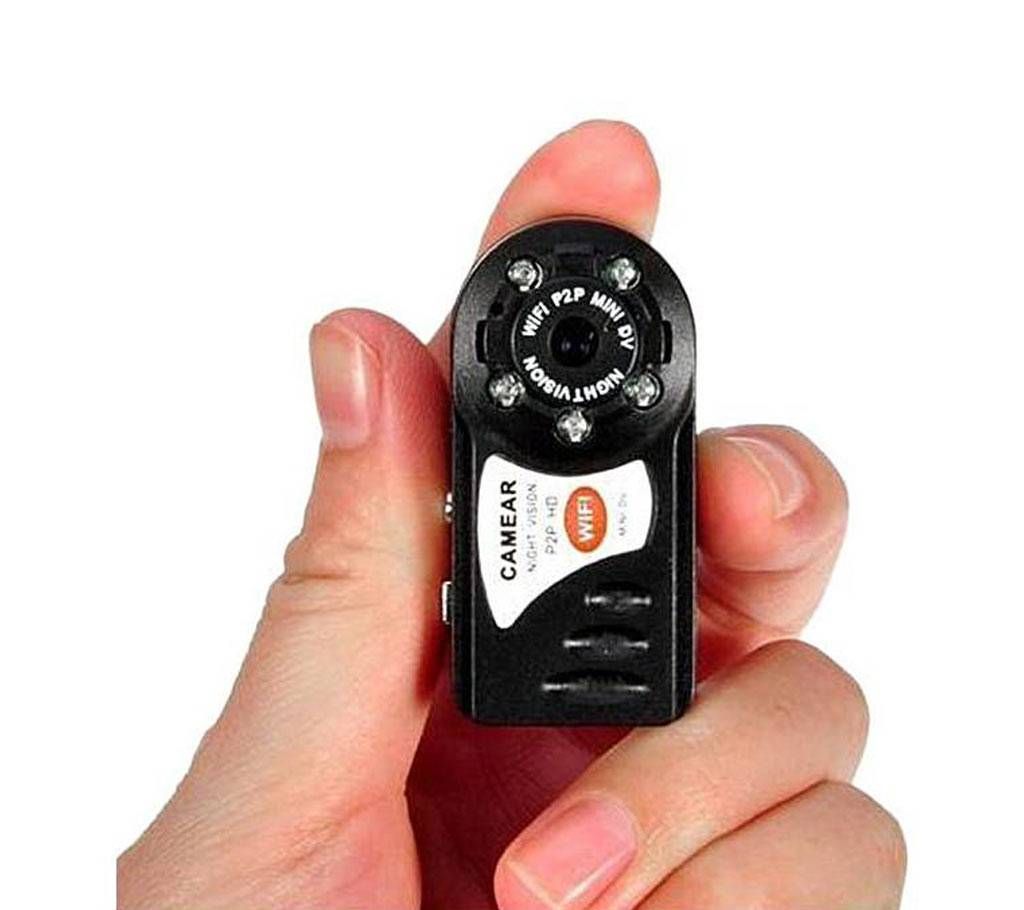 Q7 Mini Wi-Fi IP Spy Video Camera HD With Night Vision – Black