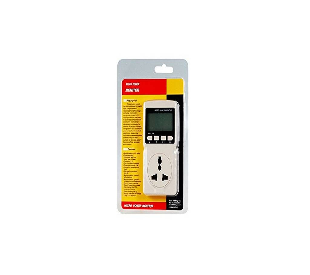 lcd display micro power monitor energy meter, multi-function micro power monitor meter