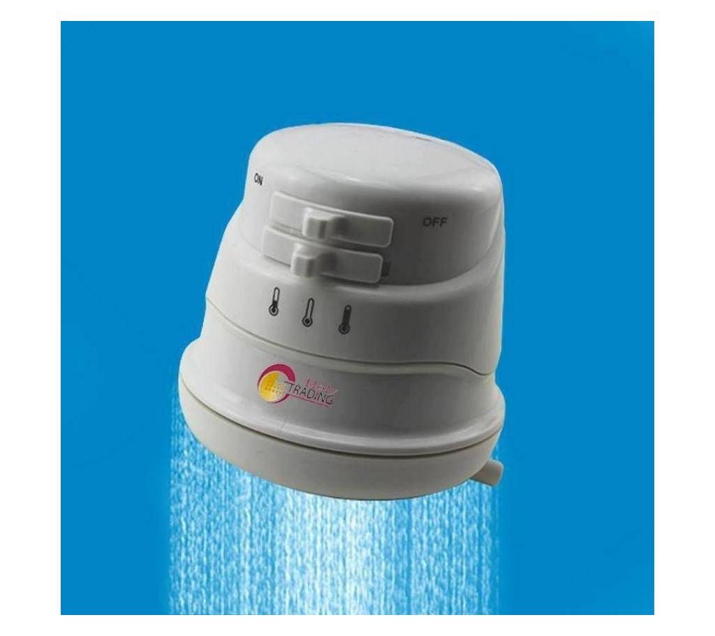 Instant Hot Water Shower Head  White