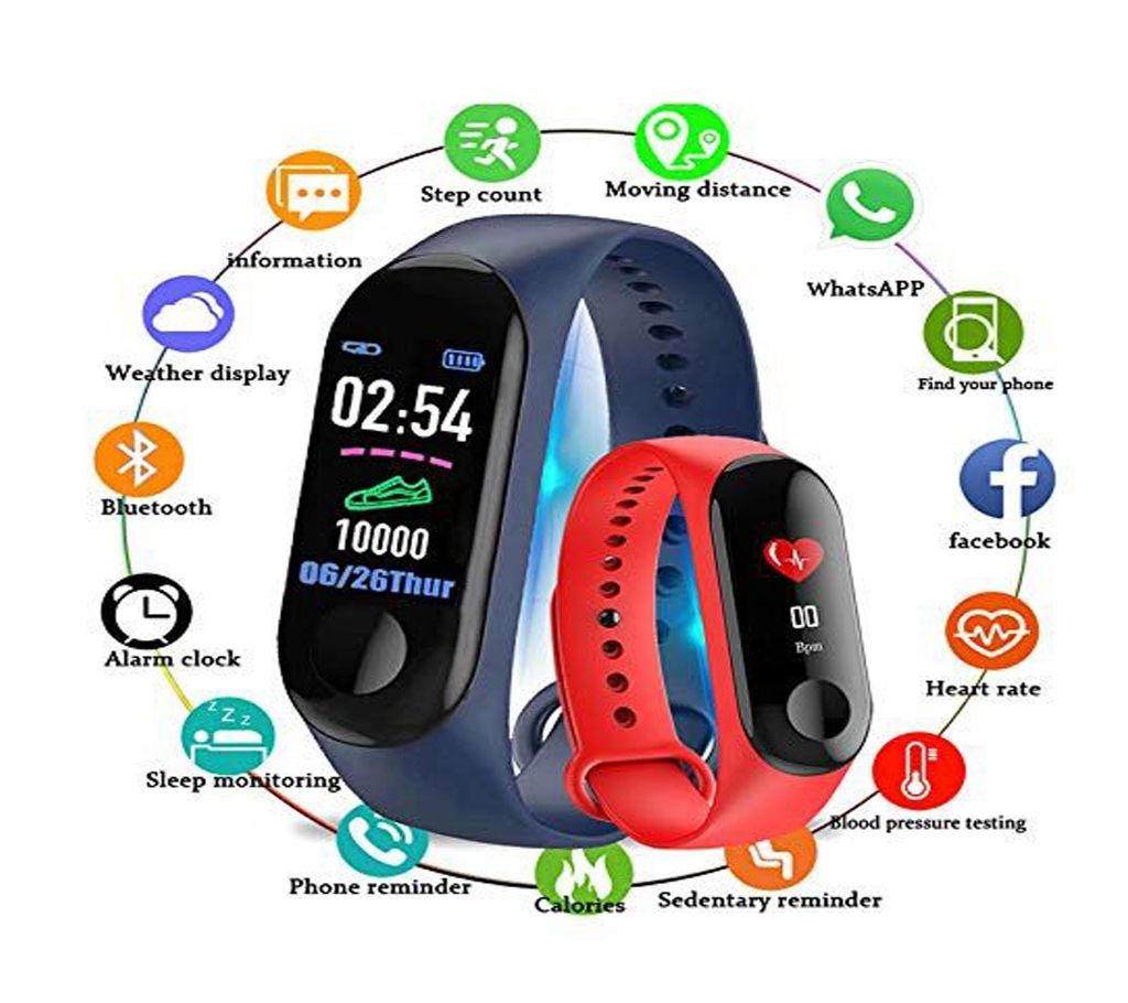 M3 Smart Watch Fitness Tracker Smart Band Waterproof Smart Bracelet