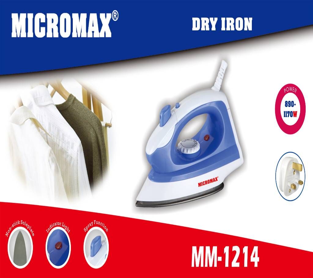 MICROMAX DRY IRON MM1214