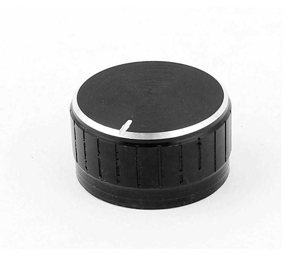 Volume Control Rotary Metal Knob (Black)