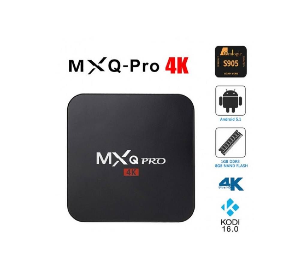 MXQ Pro 4K Quad Core 1GB/8GB Android TV Box
