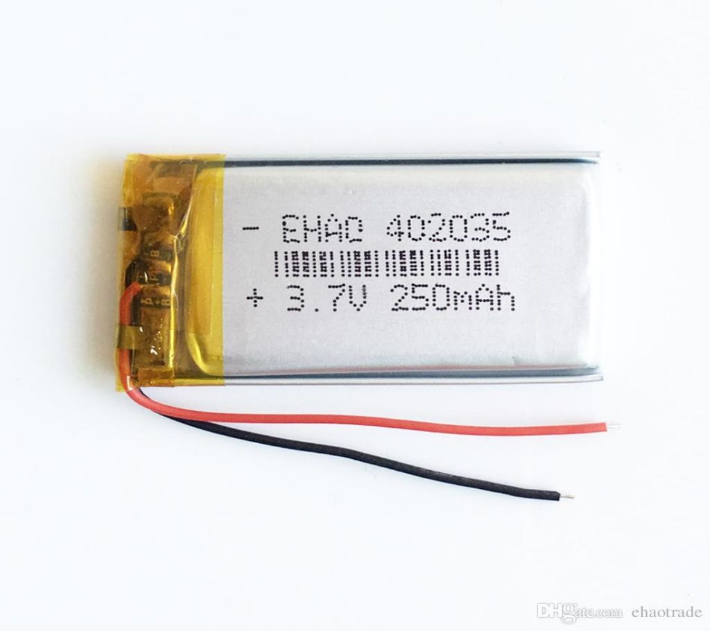 3.7V 250mAh Lithium Polymer LiPo li ion Rechargeable Battery