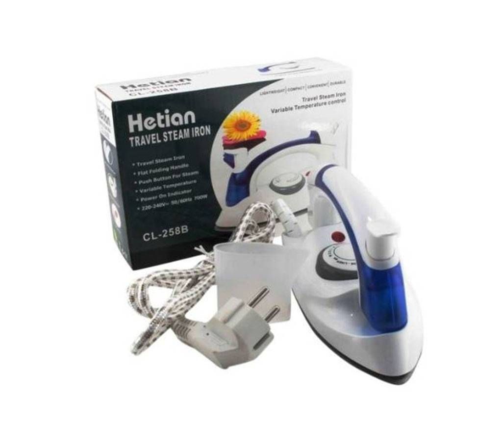 Portable Hetian Travel Iron - CL-258B - White 