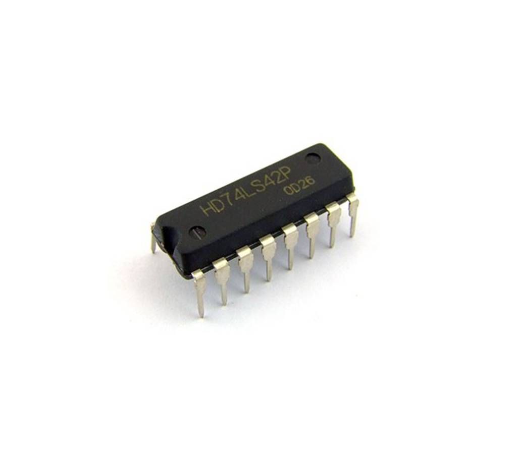 IC 74LS42 BCD to decimal decoder