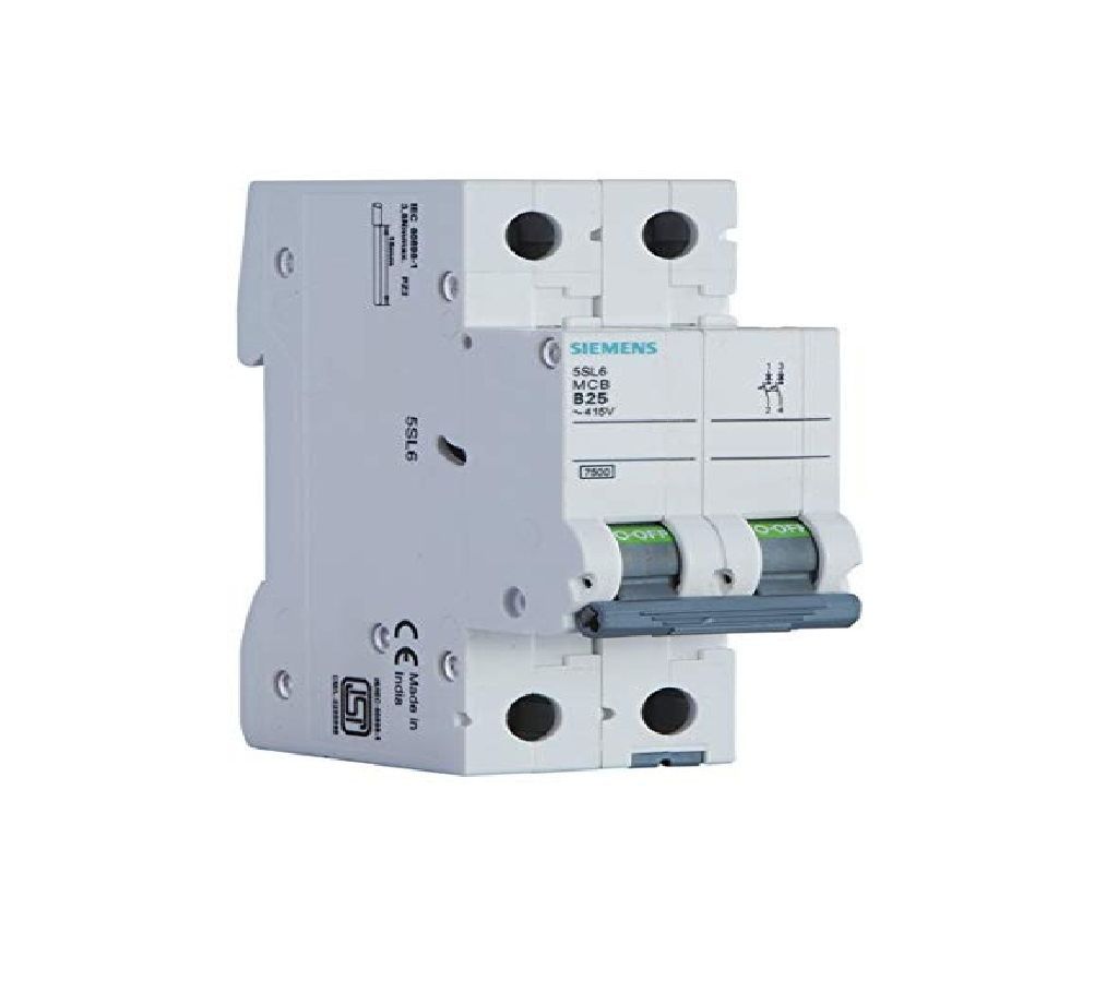 Siemens MCB Double Pole Circuit Breaker 6A