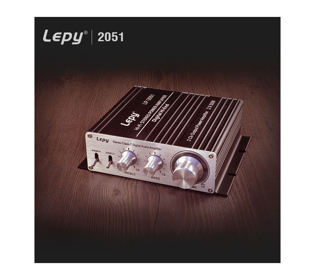 Lepy LP-2051 Class T 2 * 50W 2CH Power Output Home Audio Amplifier
