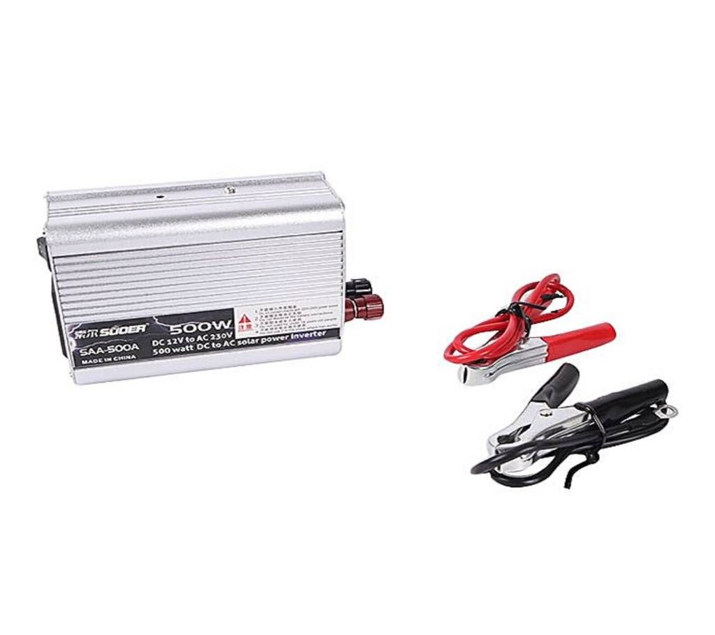 Suoer 500W DC 12V to AC 230V Solar Power Inverter - Silver