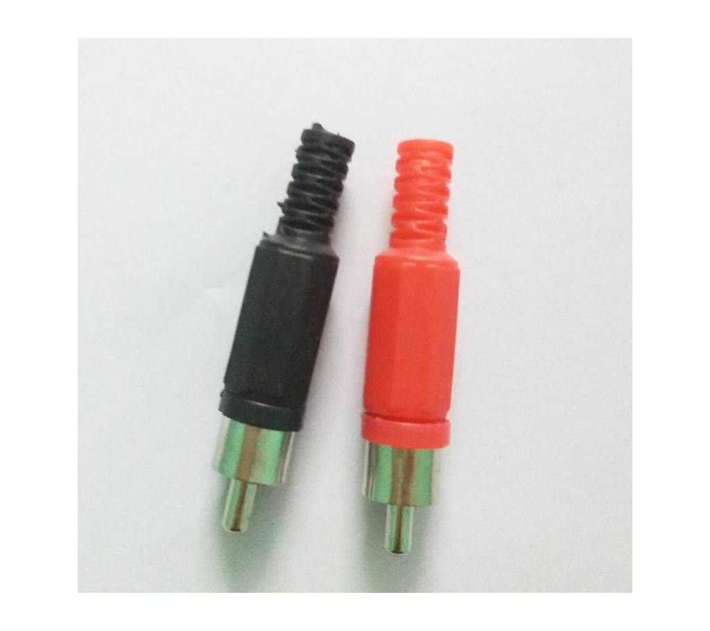 RCA Jack-Red & Black -10pcs