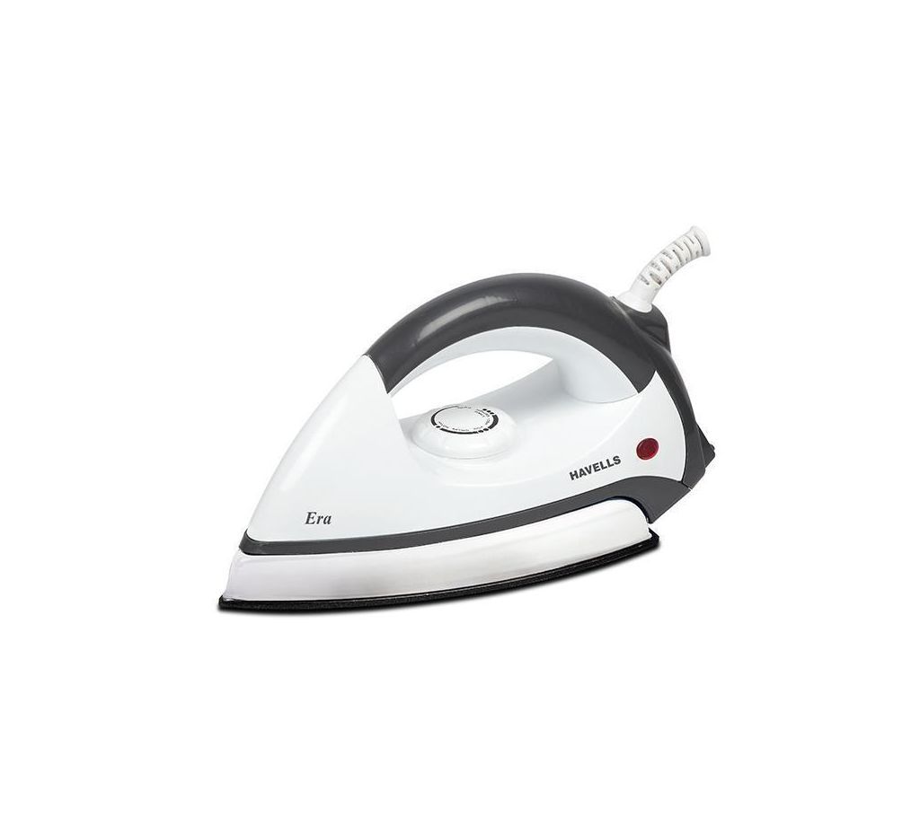 Era Dry Iron 1000W Non Stick Coating - Dark Grey and White