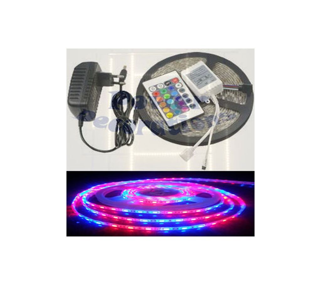 RGB LED Strip Light 16 Feet With Remote Control