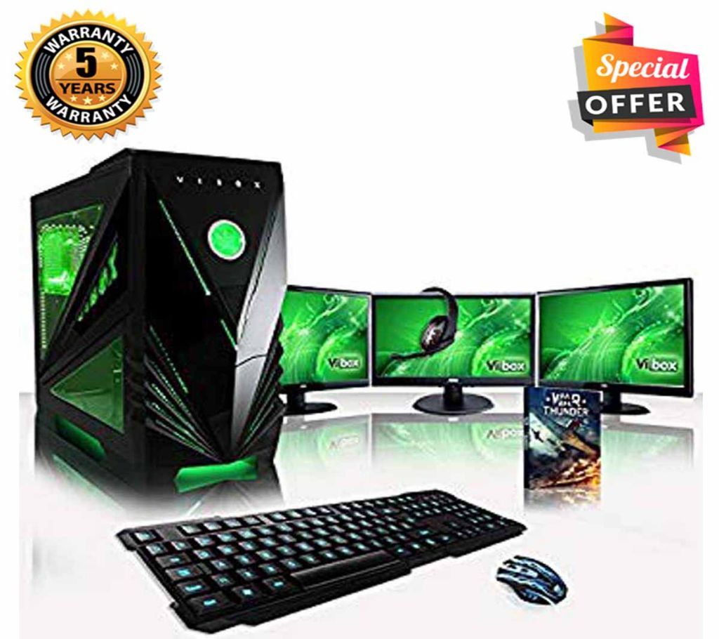 Intel Core i3 RAM 8GB HDD 1000GB Graphics 2GB Built in and Monitor 19" PC Windows 10 64 Bit NEW Desktop Computer 2019 Full Package