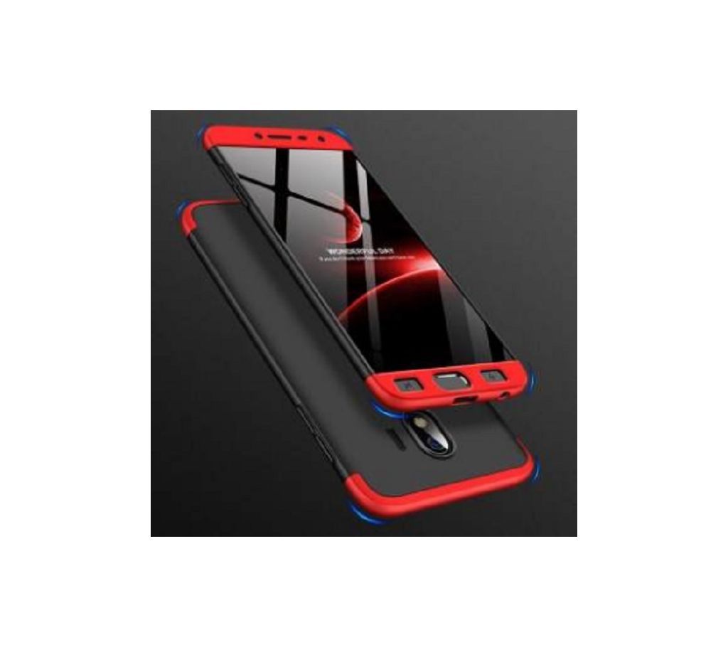 360 Degree Back Cover For Samsung J4 (2018) - Red and Black