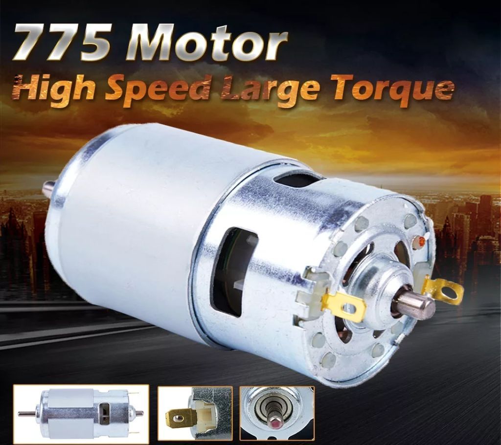 775 DC 12V-24V 3500-9000RPM Motor Ball Bearing Large Torque High Power Low Noise