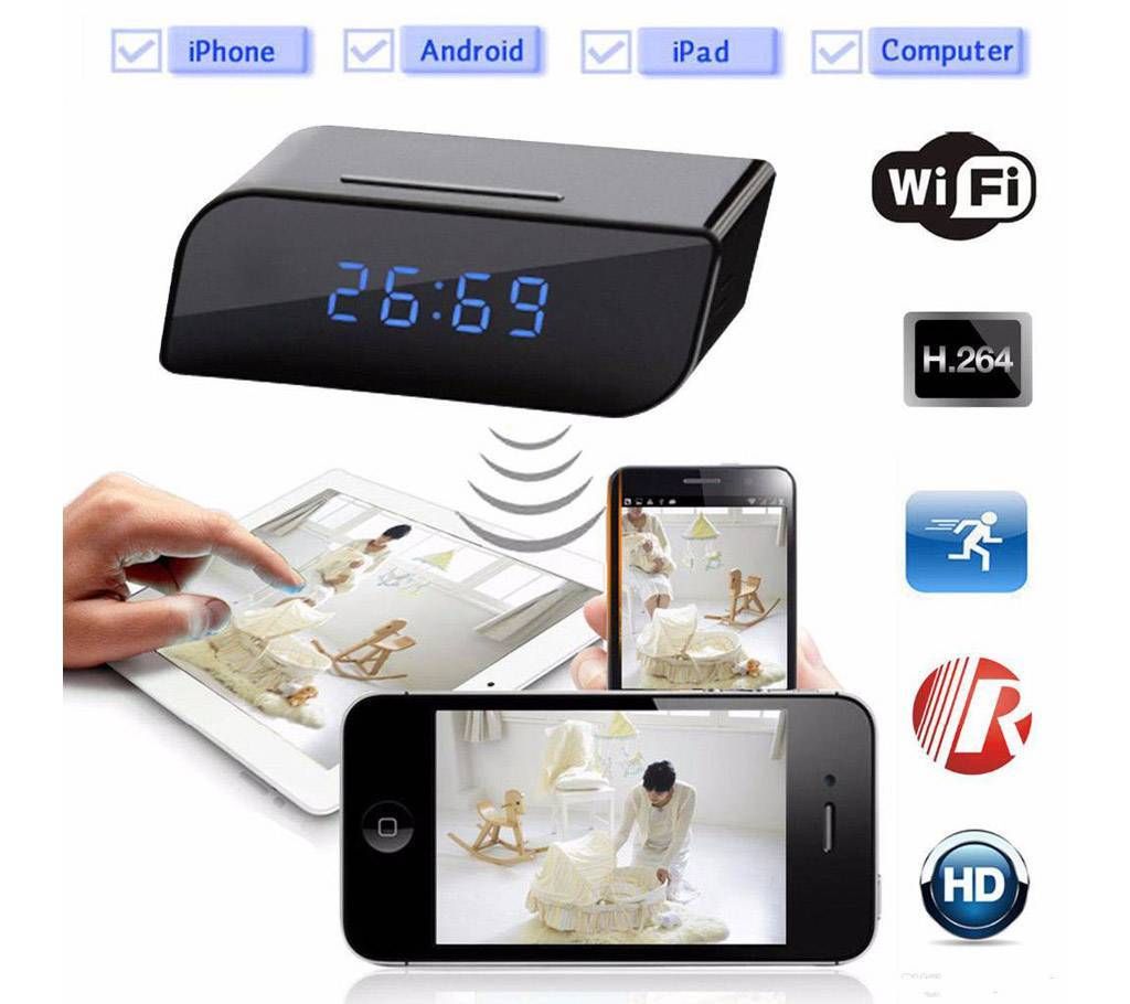 WIFI/ IP HD table clock spy