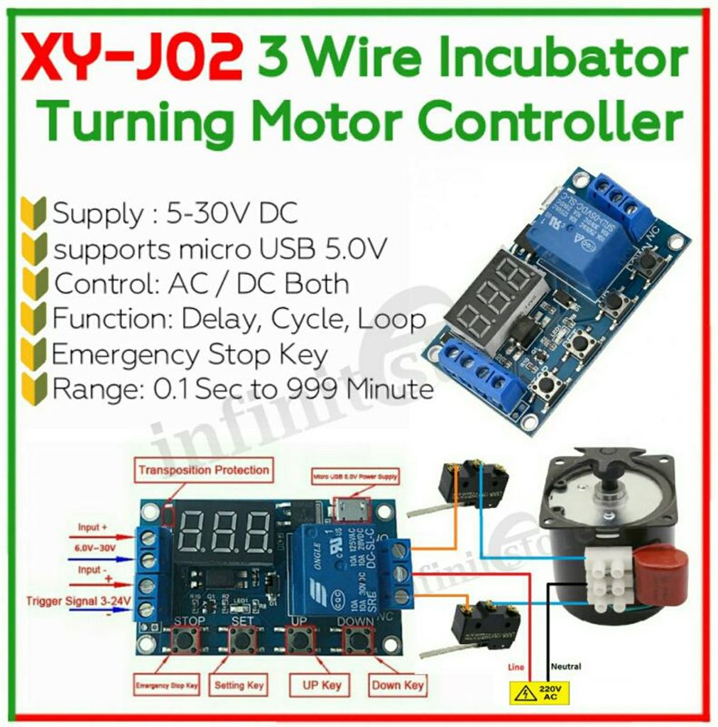 Incubator Turning Motor Controller