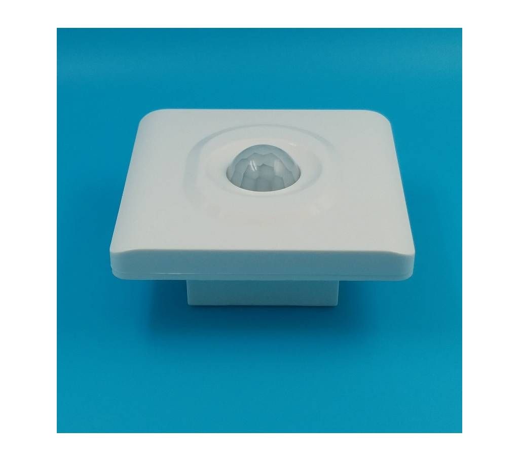 Corridor white 86mm wall adjustable pir motion sensor switch LED energy saving intelligent switch