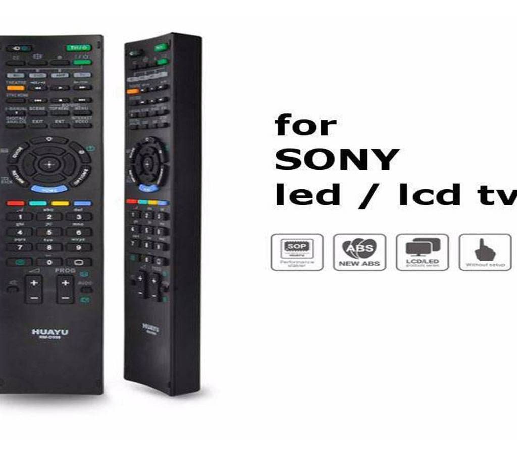Huayu LED Smart TV Remote For Sony TV - Black