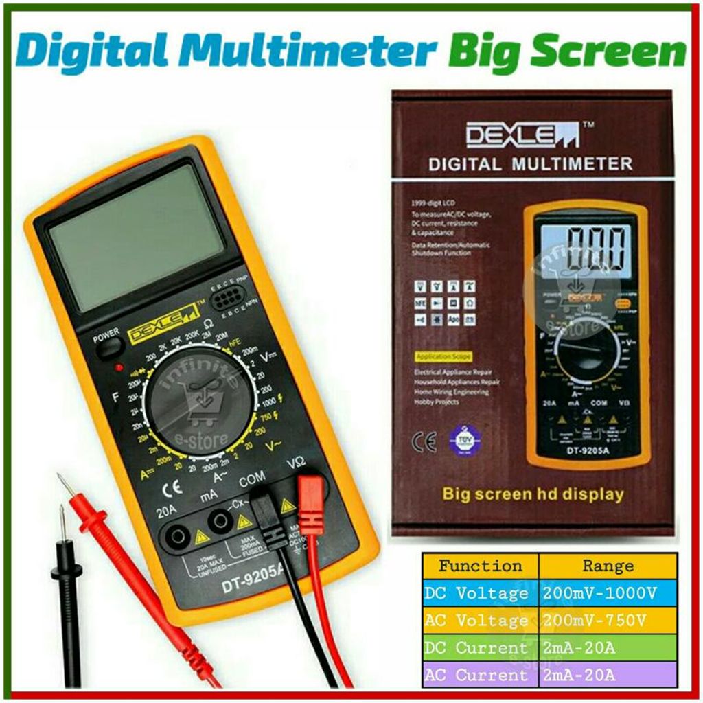 Digital Multimeter Big Screen