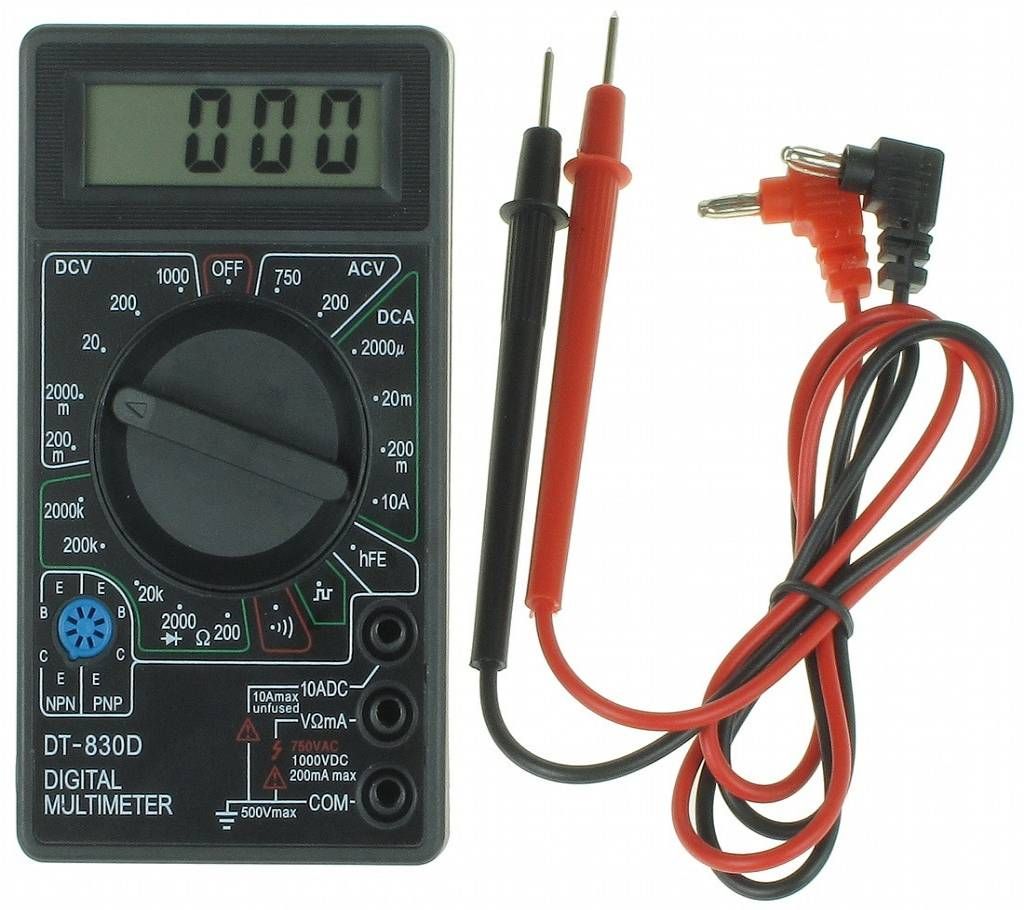 Digital Multimeter DT830D-Black