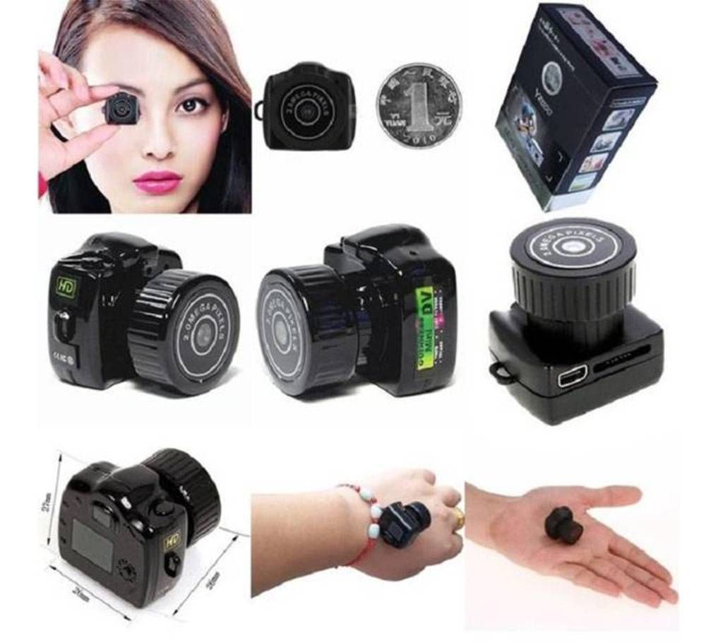 Y2000 Spy Hidden 720P HD 2MP Smallest Mini Digital camera 
